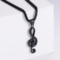 Jewelry wholesale Wholesale Music Symbol Logo Pendant Square Pearl Box Chain Necklaces