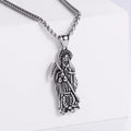 Jewelry wholesale Wholesale Skull Ghost Casting Pendant Square Pearl Chain Necklaces