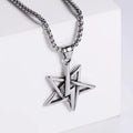 Jewelry wholesale Wholesale Star Lighting Pendant Square Pearl Shape Chains Necklace