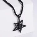 Jewelry wholesale Wholesale Star Lighting Pendant Square Pearl Shape Chains Necklace