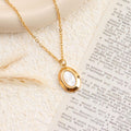Jewelry wholesale Explosive Vintage Pearl Stone Heart Pendant Necklace