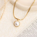 Jewelry wholesale Explosive Vintage Pearl Stone Heart Pendant Necklace