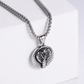 Jewelry wholesale Classic Stainless Steel Jewelry Snake Round Pendant Necklaces