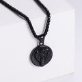 Jewelry wholesale Classic Stainless Steel Jewelry Snake Round Pendant Necklaces