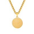 Jewelry wholesale Hot Rune Sun Pattern Round Pendant Necklace