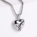 Jewelry wholesale Hot Sale Punk Plated Mended Heart Pendant Neckalces