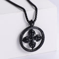 Jewelry wholesale Hip Hop Stainless Steel Fine Jewelry Geometric Cross Pendants Necklace