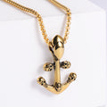 Jewelry wholesale Explosive Cast Skull Anchor Pendant Necklace