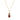 Jewelry wholesale Explosive Red Stone Zirconia Pisu Wish Pendant Necklace