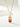 Jewelry wholesale Explosive Red Stone Zirconia Pisu Wish Pendant Necklace