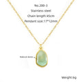 Jewelry wholesale Factory Direct Sale Irregular Multicolor Nature Stone Oval Chain Necklaces