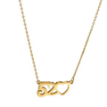 Jewelry wholesale Hot sale Number Heart High Polish Pendant Oval Chain Necklaces