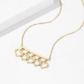 Jewelry wholesale New Arrival Hollow Out Heart Tassels O Shape Chain Necklaces