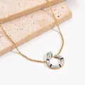 Jewelry wholesale Wholesale Stainless Steel Jewelry Zircon Snake Pendant Necklace