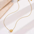 Jewelry wholesale Wholesale Zircon Heart Pendant Stainless Steel Oval Chain Necklaces