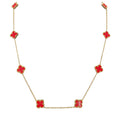Jewelry wholesale Classic Design 18K Gold Plated Flower Pendants Necklace