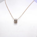 Jewelry wholesale Hot Sale Zircon Crystal Round Ring Pendant Necklace