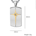 Jewelry wholesale Hot Sale Stainless Steel Zircon Astral Star Geometric Pattern Pendant