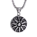 Jewelry wholesale Hot Sale Sun Flower Pattern Cast Pendant Stainless Steel Chain Necklaces