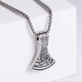 Jewelry wholesale Wholesale Axe Shape Casting Pendant Stainless Steel Chain Necklaces