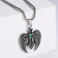 Jewelry wholesale Wholesale Zircon Cross Wings Casting Pendant Square Pearl Chain Necklaces
