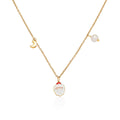 Jewelry wholesale New Arrival Charm Jewelry Pearl Moon Christmas Pendant Necklace