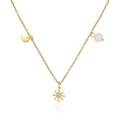 Jewelry wholesale New Arrival Charm Jewelry Pearl Moon Christmas Pendant Necklace