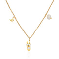 Jewelry wholesale New Arrival Charm Jewelry Pearl Moon Christmas Pendant Necklace
