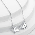 Jewelry wholesale Wholesale Jewelry 18K Gold Plated Santa Claus Elk Pendant Necklace