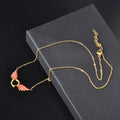 Jewelry wholesale Dainty Fashion Jewelry Colorful Zircon Angle Wings Pendant Necklace