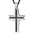 Hip Hop Trendy Geometric PVD Cross Pendant Stainless Steel Charms Pendants Unisex Fine Jewelry Necklaces Accessories WAN4 Jewelry