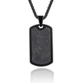 Wholesale Classic Punk Stainless Steel Fashion Fine Jewelry Black Plated Geometric Wavy Pattern Pendants Charms Pendant WAN4 Jewelry