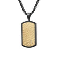 Classic Wholesale Fine Jewelry Stainless Steel Black Plated Ripple Pattern Geometric Shape Pendants For Necklaces Accessories WAN4 Jewelry