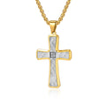 Jewelry wholesale Hot Sale Charm Pendants Stainless Steel Zircon Cross Pendant