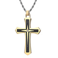 High Quality Punk Fashion Jewelry 316L Stainless Steel Zircon Star Pattern Cross Pendants For Necklaces Accessories PVD Pendant WAN4 Jewelry