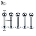 Unisex HIP HOP Style Classic Jewelry G23 Titanium Anti Allergy Nose Ear Lip Tongue Rings Piercing Eyebrow Stud Body Piercings WAN4 Jewelry