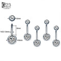 Unisex HIP HOP Style Classic Jewelry G23 Titanium Anti Allergy Nose Ear Lip Tongue Rings Piercing Eyebrow Stud Body Piercings WAN4 Jewelry