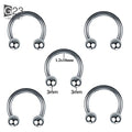 Unisex HIP HOP Style Classic Jewelry G23 Titanium Anti Allergy Nose Ear Lip Tongue Rings Piercing Eyebrow Stud Body Piercings WAN4 Jewelry
