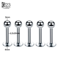Unisex HIP HOP Style Classic Jewelry G23 Titanium Anti Allergy Nose Ear Lip Tongue Rings Piercing Eyebrow Stud Body Piercings WAN4 Jewelry