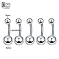 Unisex HIP HOP Style Classic Jewelry G23 Titanium Anti Allergy Nose Ear Lip Tongue Rings Piercing Eyebrow Stud Body Piercings WAN4 Jewelry