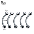 Unisex HIP HOP Style Classic Jewelry G23 Titanium Anti Allergy Nose Ear Lip Tongue Rings Piercing Eyebrow Stud Body Piercings WAN4 Jewelry