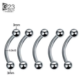 Unisex HIP HOP Style Classic Jewelry G23 Titanium Anti Allergy Nose Ear Lip Tongue Rings Piercing Eyebrow Stud Body Piercings WAN4 Jewelry