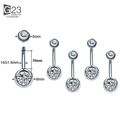 Unisex HIP HOP Style Classic Jewelry G23 Titanium Anti Allergy Nose Ear Lip Tongue Rings Piercing Eyebrow Stud Body Piercings WAN4 Jewelry