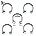 Unisex HIP HOP Style Classic Jewelry G23 Titanium Anti Allergy Nose Ear Lip Tongue Rings Piercing Eyebrow Stud Body Piercings WAN4 Jewelry