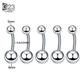 Unisex HIP HOP Style Classic Jewelry G23 Titanium Anti Allergy Nose Ear Lip Tongue Rings Piercing Eyebrow Stud Body Piercings WAN4 Jewelry
