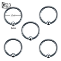 Unisex HIP HOP Style Classic Jewelry G23 Titanium Anti Allergy Nose Ear Lip Tongue Rings Piercing Eyebrow Stud Body Piercings WAN4 Jewelry