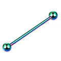 Unisex Titanium G23 Body Jewelry Classic Fashionable Ball-Shaped Lever External Thread Tongue Stud Ears and Lip Piercing WAN4 Jewelry
