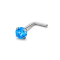 Trendy G23 ASTM F136 Nose Pin Nose Stud Nostril Piercing Zircon L Shape Nasal Ring Earrings Jewelry Body Piercings WAN4 Jewelry