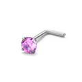 Trendy G23 ASTM F136 Nose Pin Nose Stud Nostril Piercing Zircon L Shape Nasal Ring Earrings Jewelry Body Piercings WAN4 Jewelry