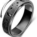 Jewelry wholesale Classic Stainless Steel Fine Jewelry Moon Stars Rotatable Finger Rings